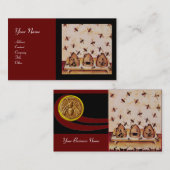 HONEY BIE, BEEKEEPING, APIARIST VISITENKARTE (Vorne/Hinten)