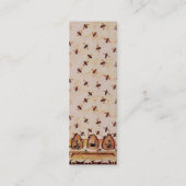 HONEY BIE, BEEKEEPING, BEEKEEPER APIARIST MINI VISITENKARTE (Rückseite)