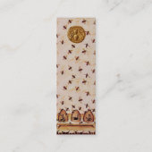 HONEY BIE, BEEKEEPING, BEEKEEPER APIARIST MINI VISITENKARTE (Rückseite)