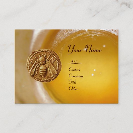 HONEY BIE, BEEKEEPING BEEKEEPER APIARIST VISITENKARTE (Vorderseite)