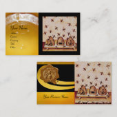 HONEY BIE, BEEKEEPING, BEEKEEPER BROWN WAX SIEGEL VISITENKARTE (Vorne/Hinten)