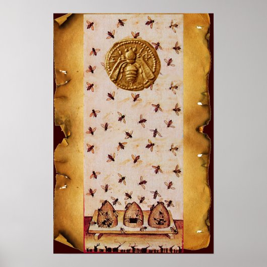 HONEY BIE, BEEKEEPING, BEEKEEPER PARKPLATZ POSTER (Vorne)