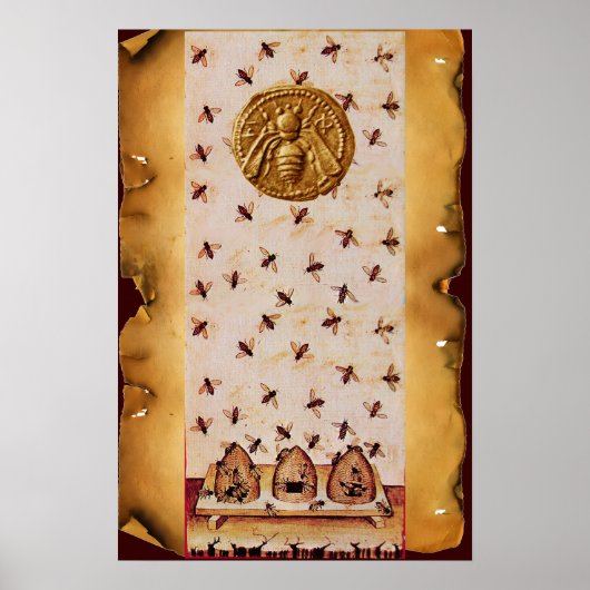 HONEY BIE, BEEKEEPING, BEEKEEPER PARKPLATZ POSTER (Vorne)