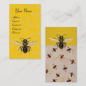 HONEY BIE, BEEKEEPING, BEEKEEPER VISITENKARTE (Vorne/Hinten)