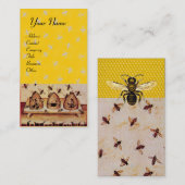 HONEY BIE, BEEKEEPING, BEEKEEPER VISITENKARTE (Vorne/Hinten)
