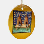 HONEY BIE, BEEKEPER BEEKEEPING APIARIST KERAMIKORNAMENT (Rechts)