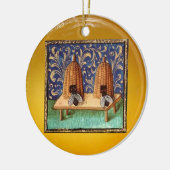 HONEY BIE, BEEKEPER BEEKEEPING APIARIST KERAMIKORNAMENT (Links)