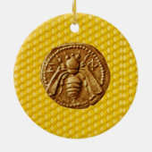 HONEY BIE, BEEKEPER BEEKEEPING APIARIST KERAMIKORNAMENT (Hinten)
