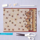 HONEY BIE BIENS, RÜCKHALTEN, RINDFLEISCH SEIDENPAPIER (Handwerk)