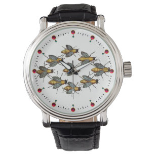HONEY BIES / BEEKEEPER BEEKEEPING White Armbanduhr