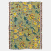 HONEY BIES, BEENEN, FRÜHSTÜCKSBLUMEN, Gelb grün Decke (Vorderseite Vertikal)