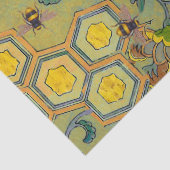 HONEY BIES, BEENEN, FRÜHSTÜCKSBLUMEN, Gelb grün Seidenpapier (Detail)