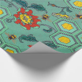 HONEY BIES, BEENEN, FRÜHSTÜCKSBLUMEN, GESCHWINDIGK GESCHENKPAPIER (Ecke)