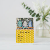 HONEY BIES, BIE BIENS, mittelalterliche Imkerei Mi Visitenkarte (Stehend Vorderseite)