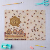 HONEY BIES BIENTET SICH, RINKEN, RINDFLEISCHWACHS SEIDENPAPIER (Basteln)