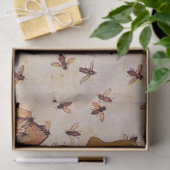 HONEY BIES BIENTET SICH, RINKEN, RINDFLEISCHWACHS SEIDENPAPIER (Geschenk)