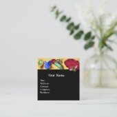 HONEY BIES, BUTTERFLY, FRÜHBLUMEN QUADRATISCHE VISITENKARTE (Stehend Vorderseite)