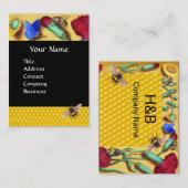 HONEY BIES, BUTTERFLY, FRÜHBLUMEN VISITENKARTE (Vorne/Hinten)