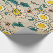 HONEY BIES, RINDFLEISCH, BLUMEN GESCHENKPAPIER (Ecke)