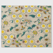 HONEY BIES, RINDFLEISCH, BLUMEN GESCHENKPAPIER (Flach)