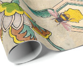 HONEY BIES, RINDFLEISCH, BLUMEN GESCHENKPAPIER (Rolleneckpunkt)