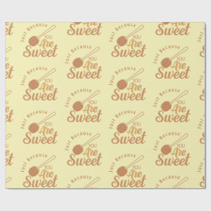 Honey Birthday Geschenk für süße Gäste Geschenkpapier