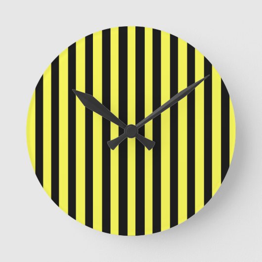 Honey Black Runde Wanduhr (Vorderseite)