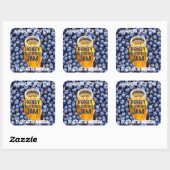 Honey & Blueberry Jam Square Sticker (Blatt)