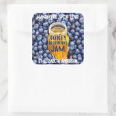 Honey & Blueberry Jam Square Sticker (Tasche)