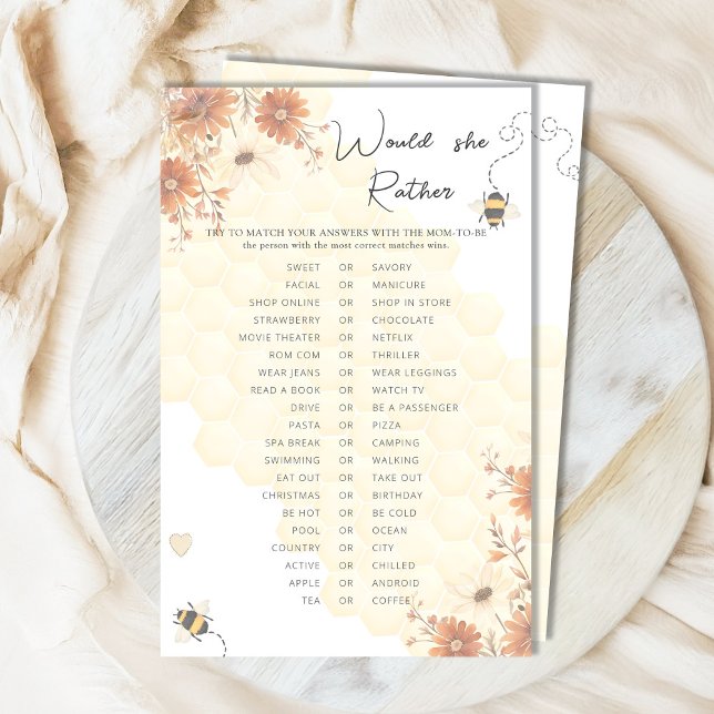 Honey Boho Wildblume Babydusche würde sie eher (Von Creator hochgeladen)