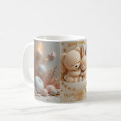 Honey Bonny Baby Mug – Baby Bear & Bunny Kaffeetasse (Vorderseite Links)