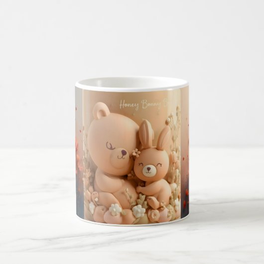 Honey Bonny Baby Mug – Baby Bear & Bunny Kaffeetasse (Mittel)