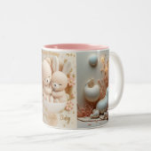 Honey Bonny Baby Mug – Baby Bear & Bunny Zweifarbige Tasse (VorderseiteRechts)
