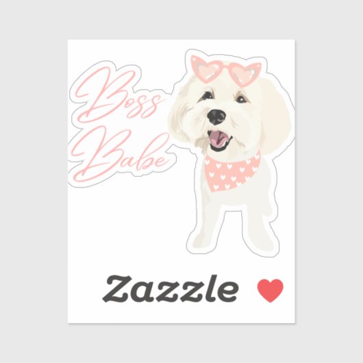 Honey Boss Babe Custom-Cut Vinyl Sticker (Blatt)