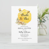 Honey Bride to be Bridal Dusche Einladung (Stehend Vorderseite)