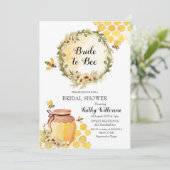 Honey Bride to be Bridal Dusche Einladung (Stehend Vorderseite)