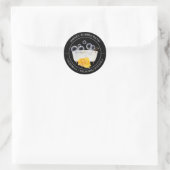 Honey Bubble Bath-Label Runder Aufkleber (Tasche)