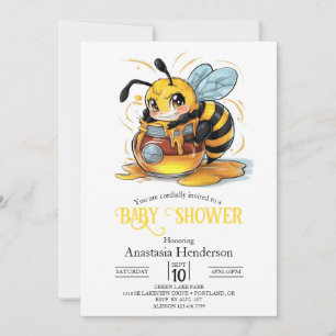 Honey Bumble Bee Baby Dusche Einladung