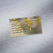 Honey Bumble Bee Business Magnetische Visitenkarte (Beispiel)