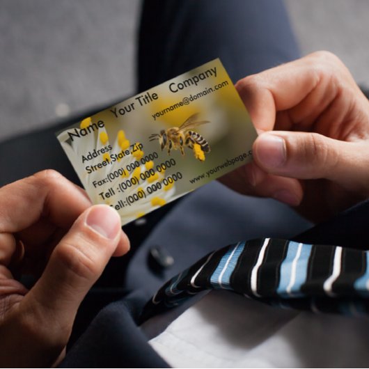 Honey Bumble Bee Business Magnetische Visitenkarte