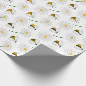 Honey Bumble Bee Gnome Pattern Geschenkpapier (Ecke)