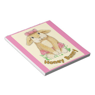 Honey Bunny Design 01 Notizblock