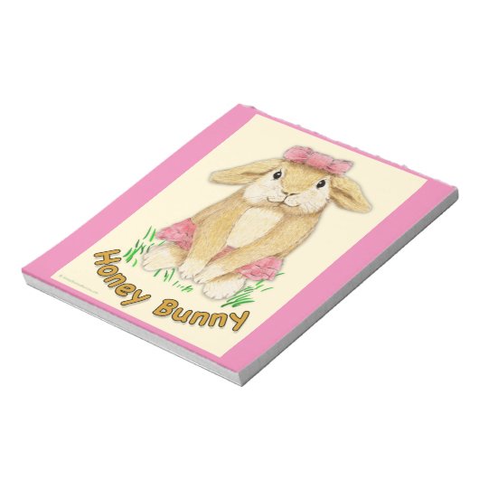 Honey Bunny Design 01 Notizblock (Rotiert)