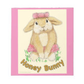 Honey Bunny Design 01 Notizblock (Vorderseite)