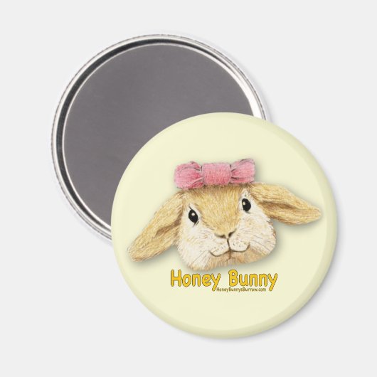 Honey Bunny liebt Lächeln Magnet (Vorderseite/Rückseite)