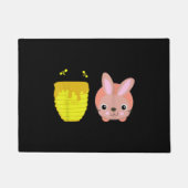 Honey Bunny Niedlich & Funny Rabbit Tierliebhaber Fußmatte (Vorderseite)