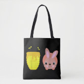 Honey Bunny Niedlich & Funny Rabbit Tierliebhaber Tasche (Vorderseite)