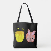 Honey Bunny Niedlich & Funny Rabbit Tierliebhaber Tasche (Rückseite)