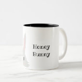 Honey Bunny Niedlich Tasse personalisieren (VorderseiteRechts)