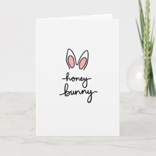 Honey Bunny Ohren Einfache Karte